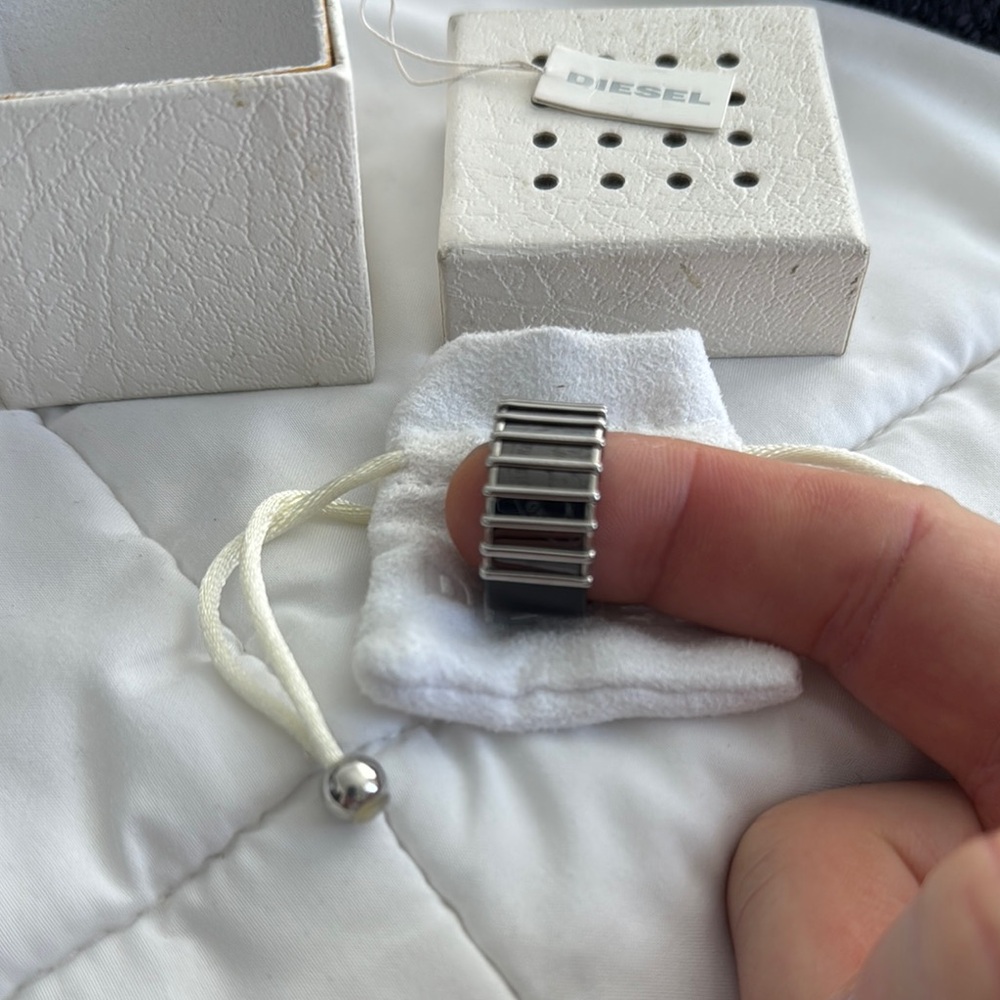 Diesel Metallic Band Ring- Size 9
